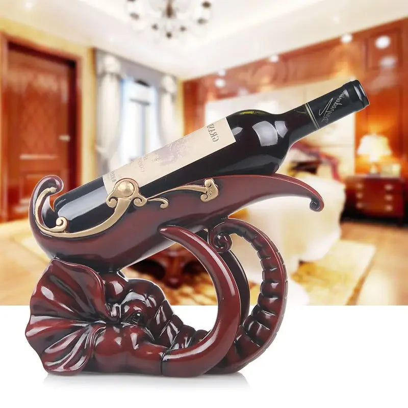 Luxury Elephant Sculptural Wine Holder