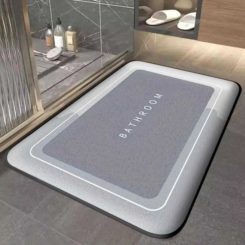 Quick-Dry Absorbent Bath Mat - Non-Slip Bathroom & Kitchen Floor Mat