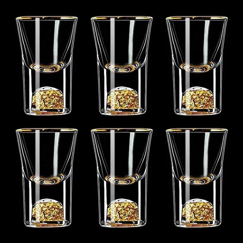 Luxury 6-Piece Crystal Spirits Glass Set