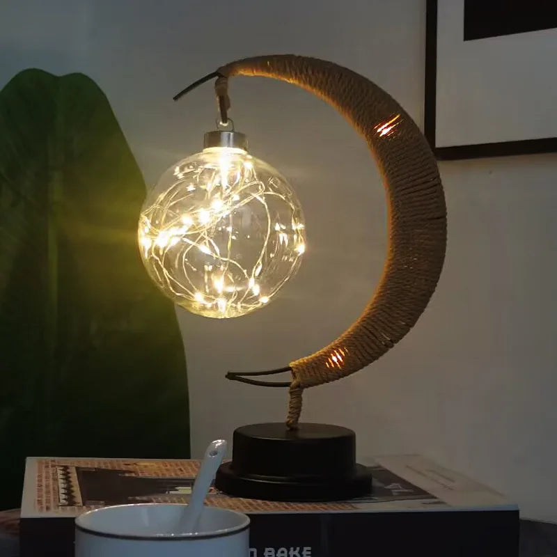 Nordic Crescent Moon Desk Lamp