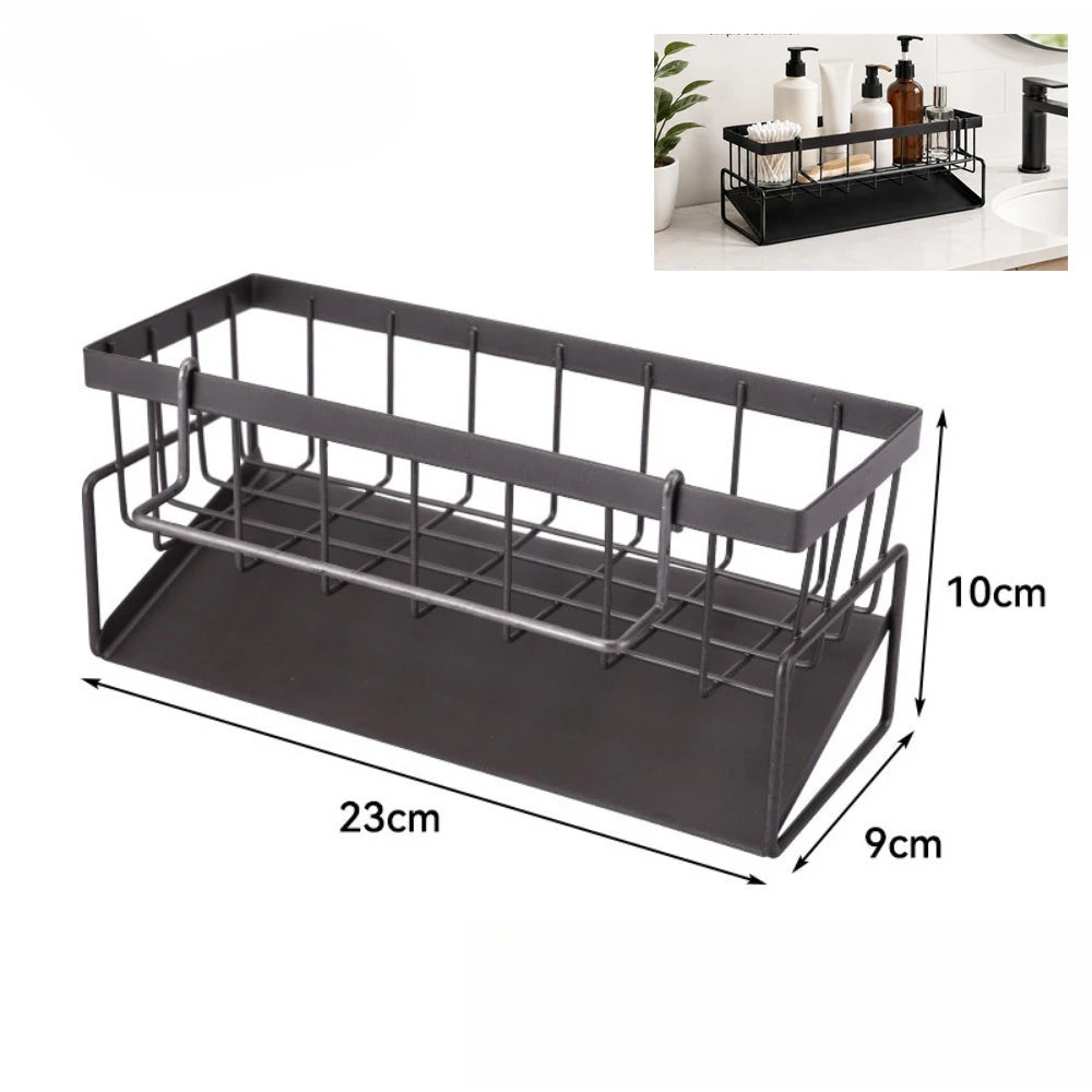 Faucet-Mount Sink Caddy for Sponges and Soap