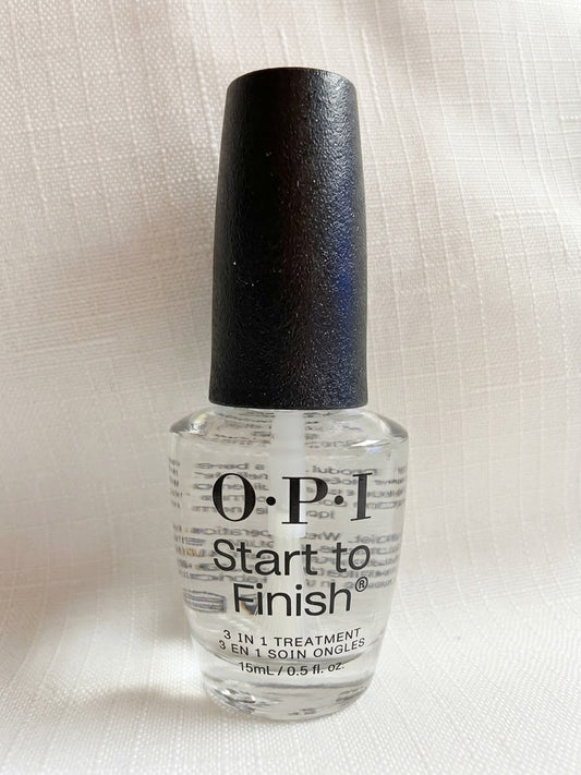 O.P.I Start to Finish 3-in-1 Nail Treatment, 15 mL (0.5 fl oz)