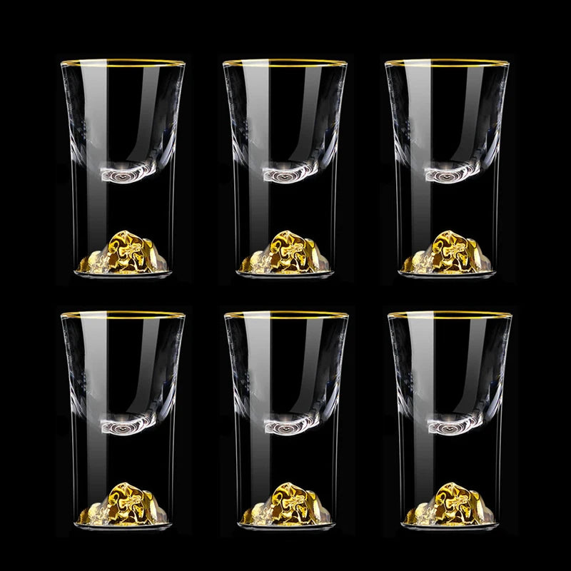 Luxury 6-Piece Crystal  Spirits Glass Set