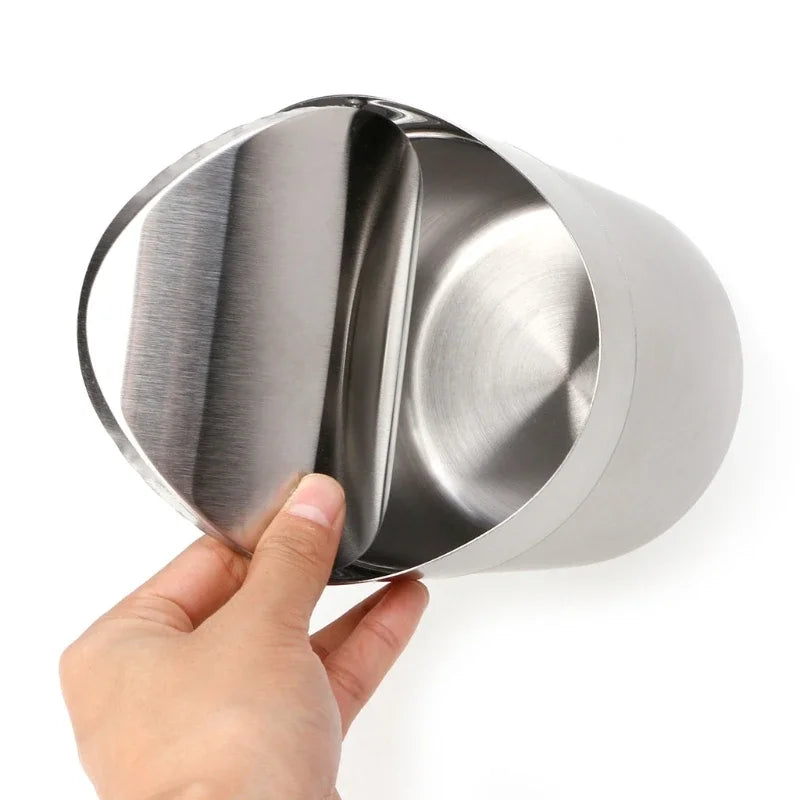 Mini Stainless Steel Countertop Trash Can with Swing Lid, 1.5L