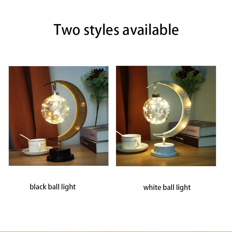 Nordic Crescent Moon Desk Lamp