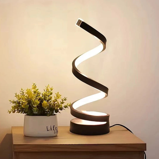 Modern LED Spiral Desk Lamp