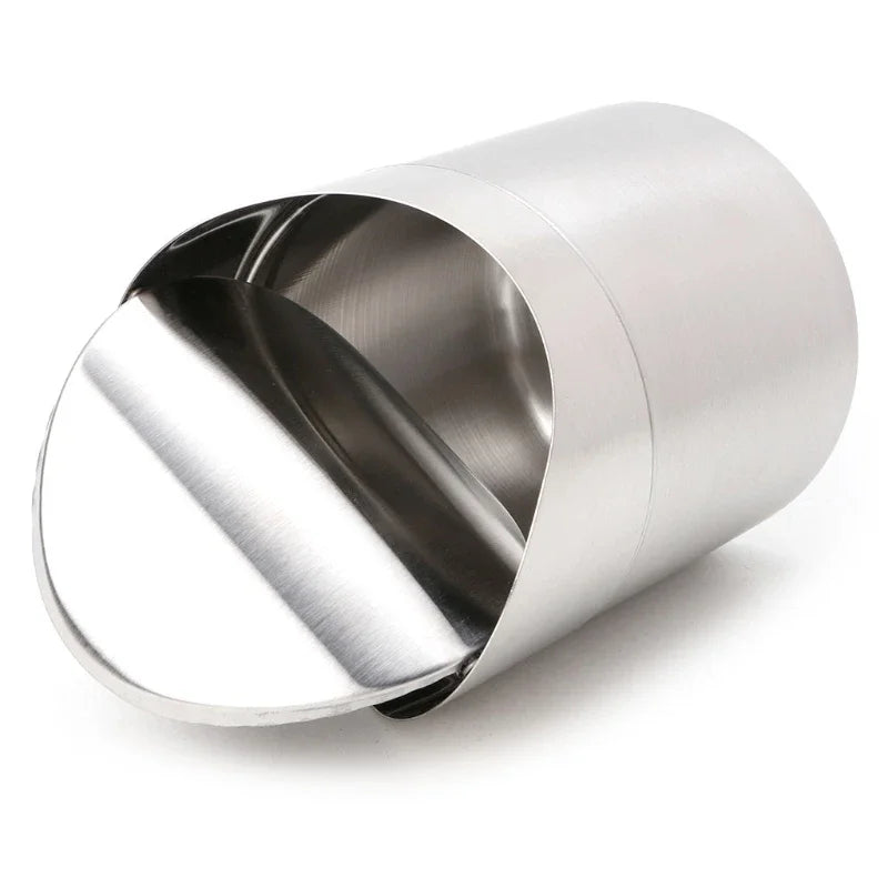 Mini Stainless Steel Countertop Trash Can with Swing Lid, 1.5L
