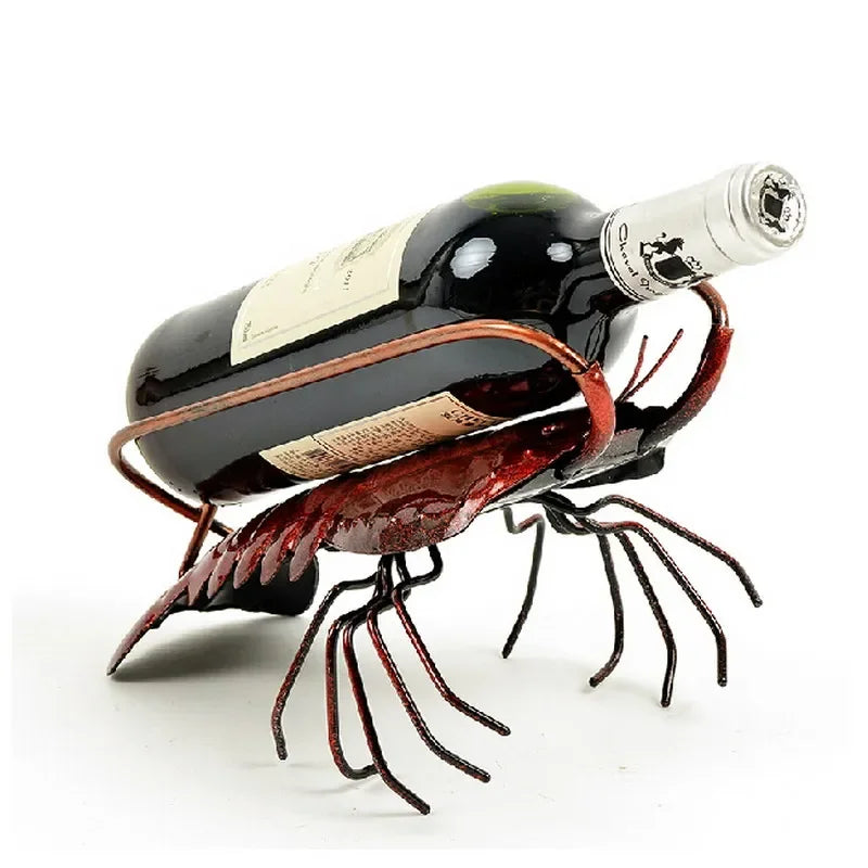 Elegant Peacock Sculptural Wine Holder