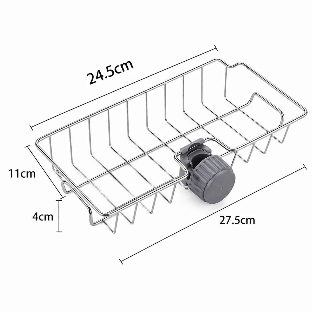 Faucet-Mount Sink Caddy for Sponges and Soap