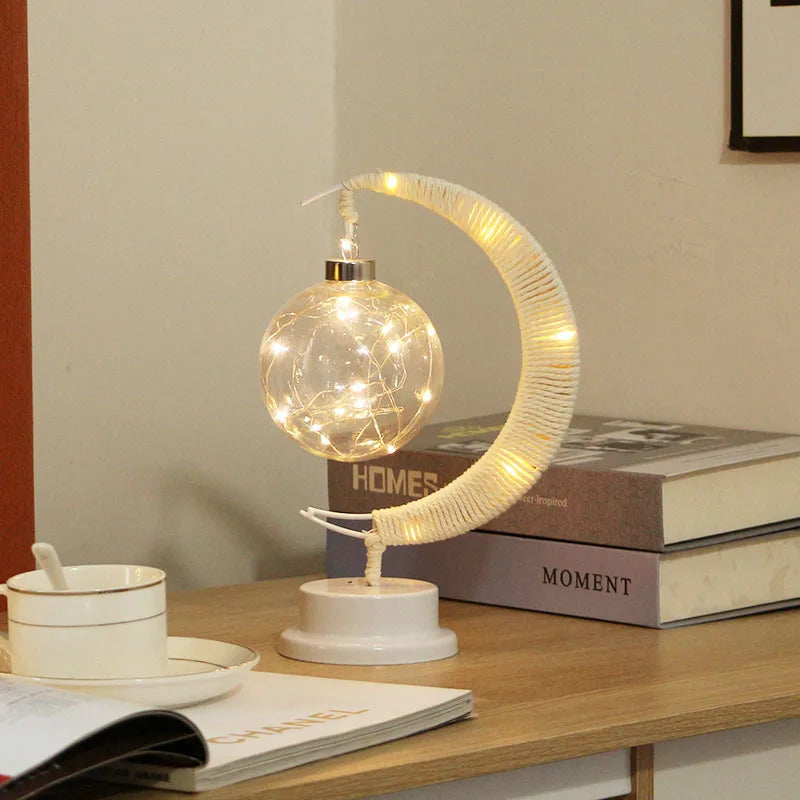 Nordic Crescent Moon Desk Lamp