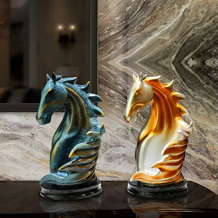 Majestic Horse Head Tabletop Wine Bottle Rack