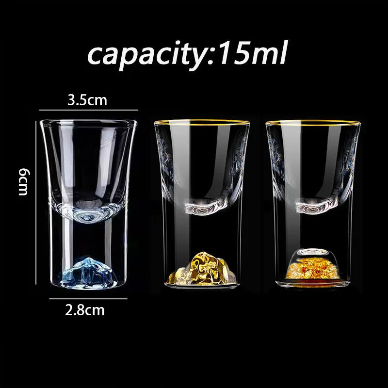 Luxury 6-Piece Crystal  Spirits Glass Set