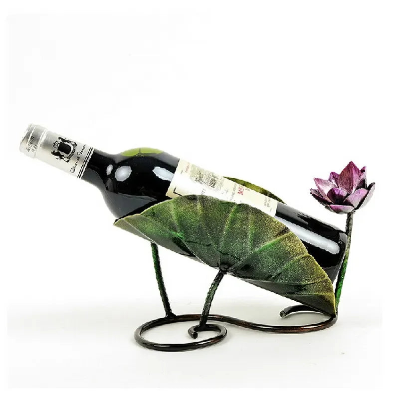 Elegant Peacock Sculptural Wine Holder