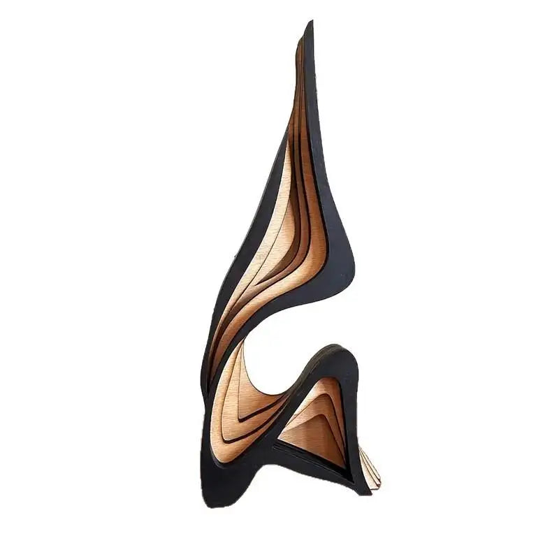 Minimalist Abstract Wooden Sculpture