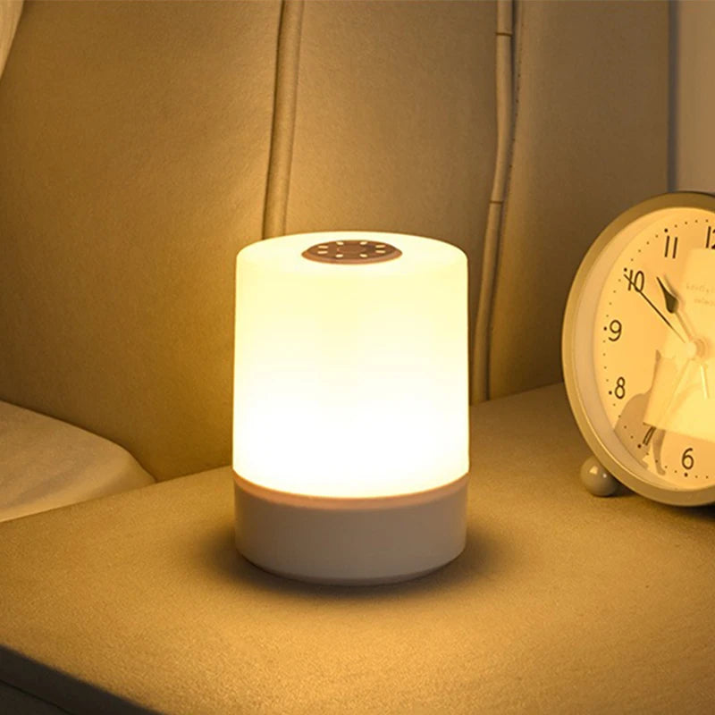 Touch Control Dimmable LED Night Light-Portable Bedside Lamp with Remote