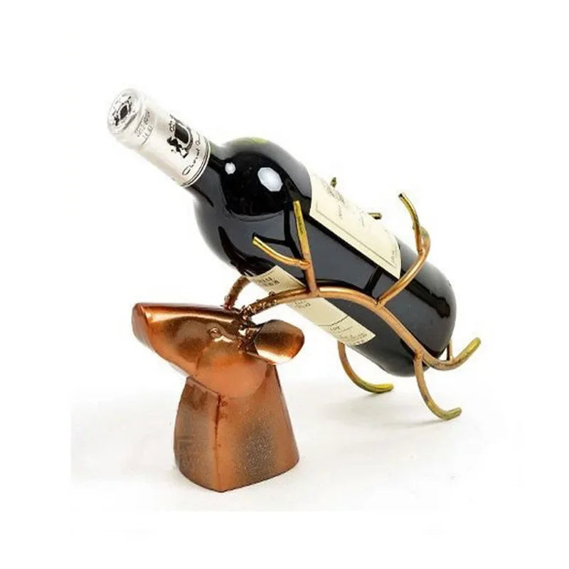 Elegant Peacock Sculptural Wine Holder