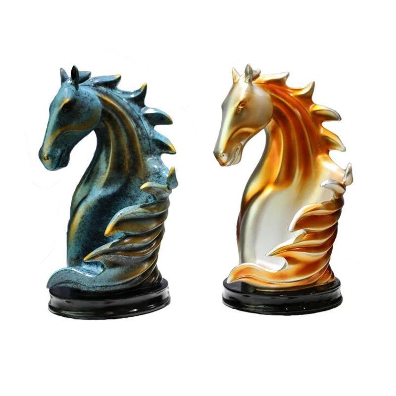 Majestic Horse Head Tabletop Wine Bottle Rack